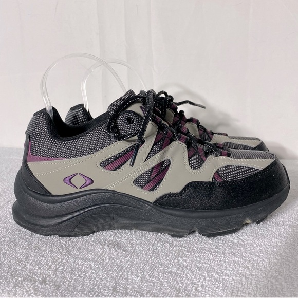 Apex Beige Black Purple Lace Up V752 Sierra Trail Runner Hiking Shoes 7.5W - Picture 1 of 11